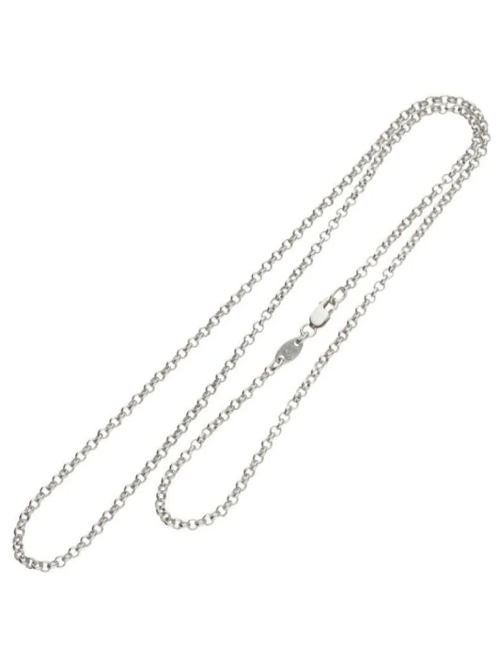 Chrome Hearts Roll Chain Silver Necklace